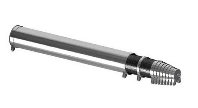 Teleskopbelüftungsrohr DN 300 mit unperforiertem erstem Meter und teleskopischer Länge von 2,0 bis 3,9 Metern im Flachlager